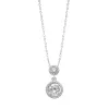 Sterling Silver & Cubic Zirconia Double Pendant Necklace - White sold by Zulily