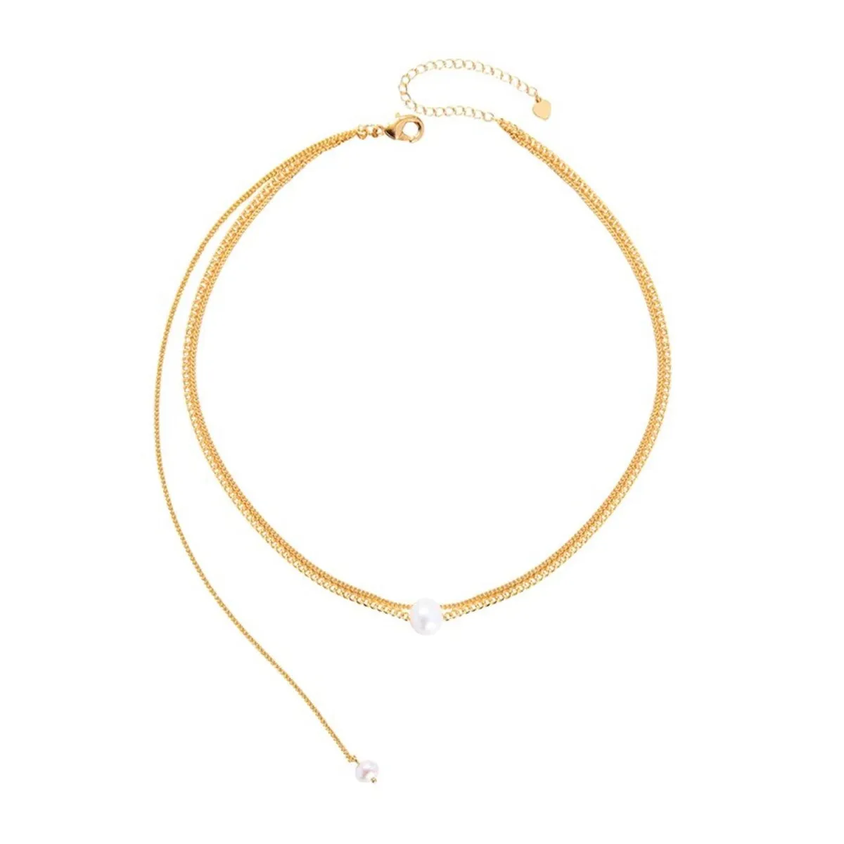 Goldtone Imitation Pearl Necklace - White sold by Zulily