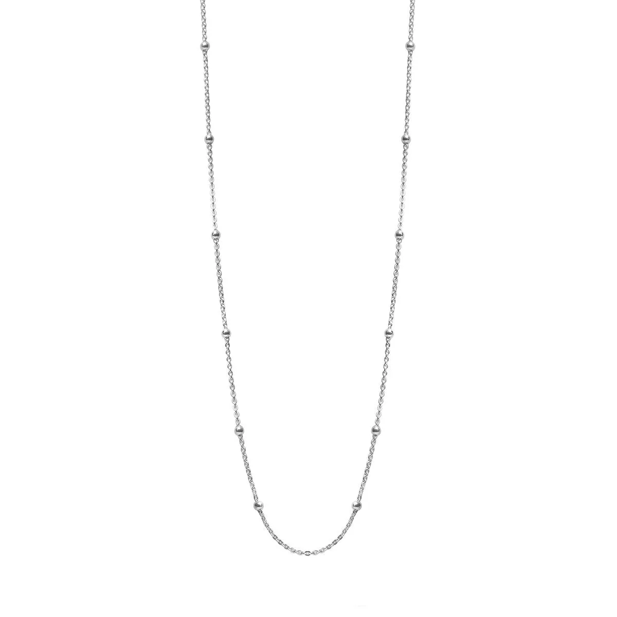 Sterling Silver Dainty Ball Chain Necklace - Ag Sterling - White sold by Zulily