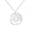 Sterling Silver Tree Of Life Pendant Necklace - Ag Sterling - White sold by Zulily