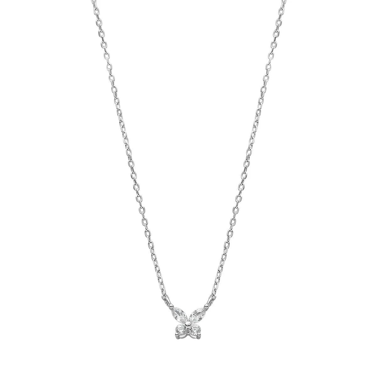 Sterling Silver Cubic Zirconia Butterfly Pendant Necklace sold by Zulily
