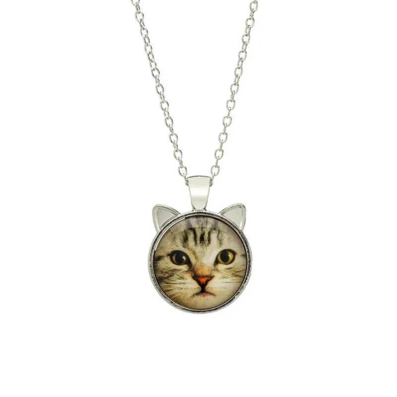 White Cat Pendant Necklace sold by Zulily