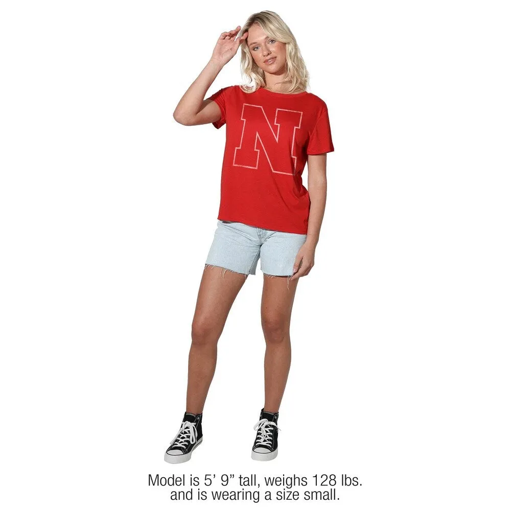 University of Nebraska Primary Women's Loose T Shirt sold by Zulily product image thumbnail 2