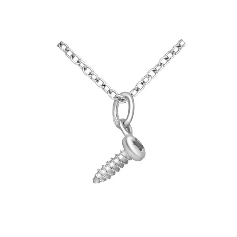 Sterling Silver Screw Pendant Necklace sold by Zulily