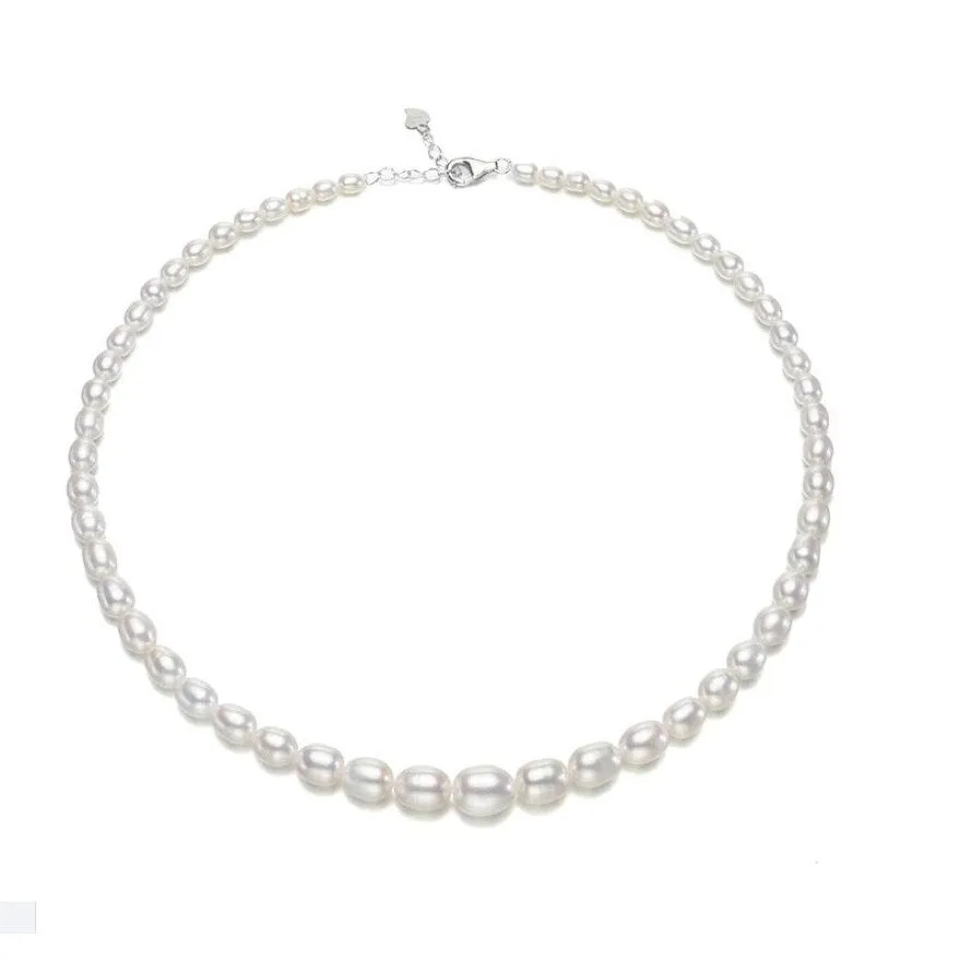 Graduated White Freshwater Pearl Necklace sold by Zulily
