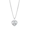 Sterling Silver & Cubic Zirconia Open Heart Pendant Necklace - White sold by Zulily