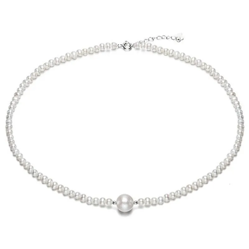 Dainty White Freshwater Pearl Collar Necklace sold by Zulily