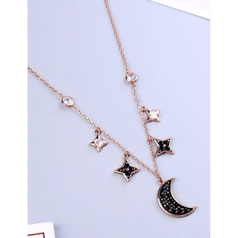 Goldtone Black Celestial Necklace - White sold by Zulily