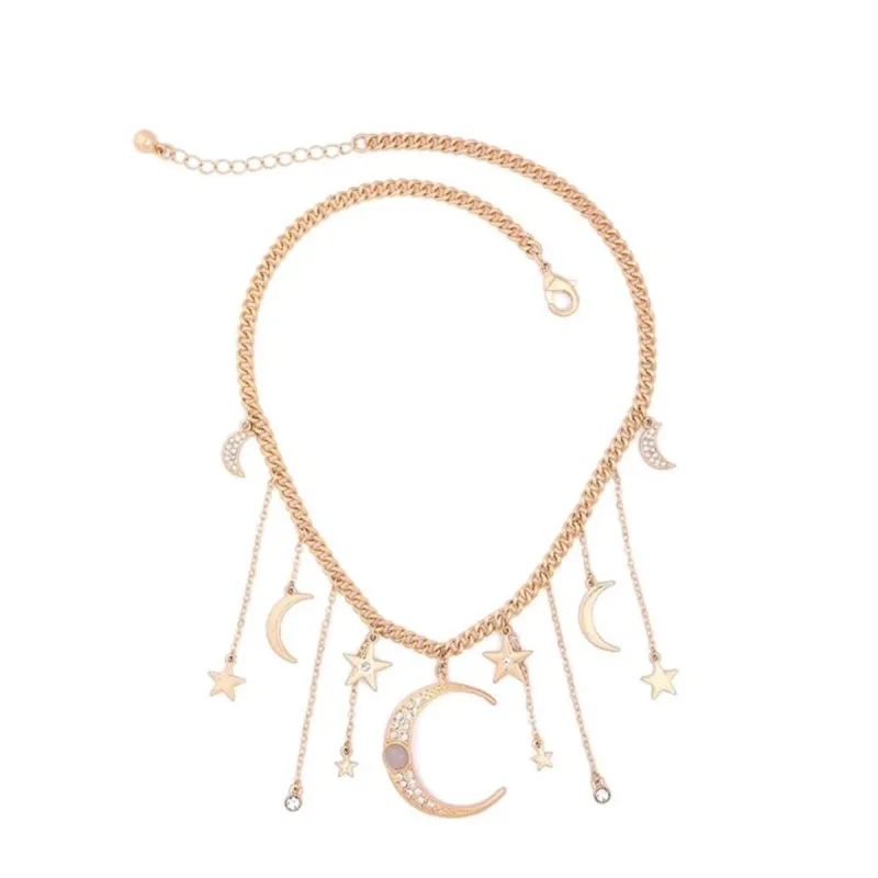 Goldtone Celestial Statement Necklace - White sold by Zulily
