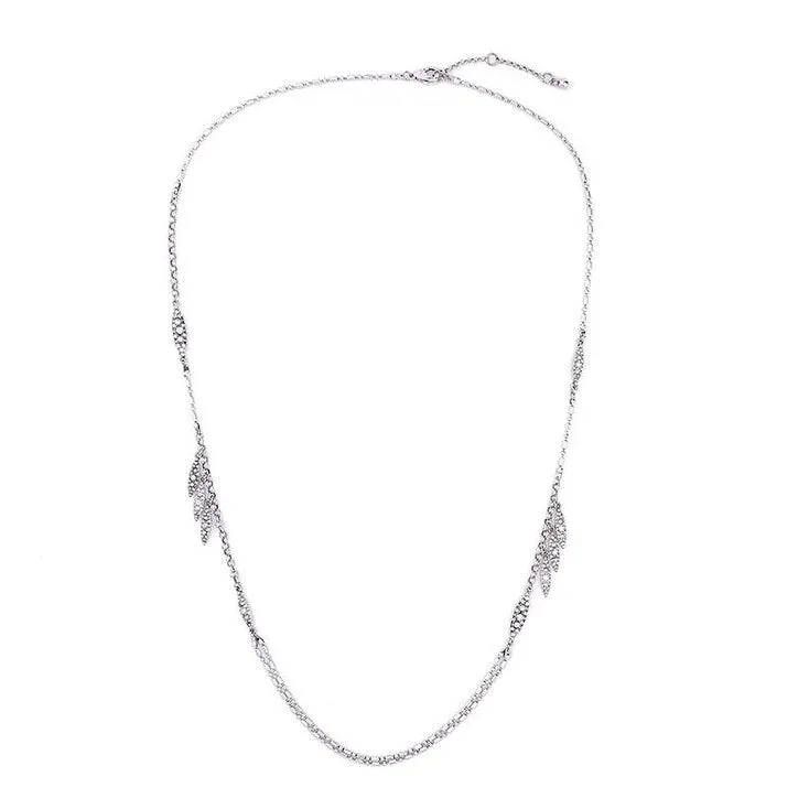 Silvertone Necklace - White sold by Zulily