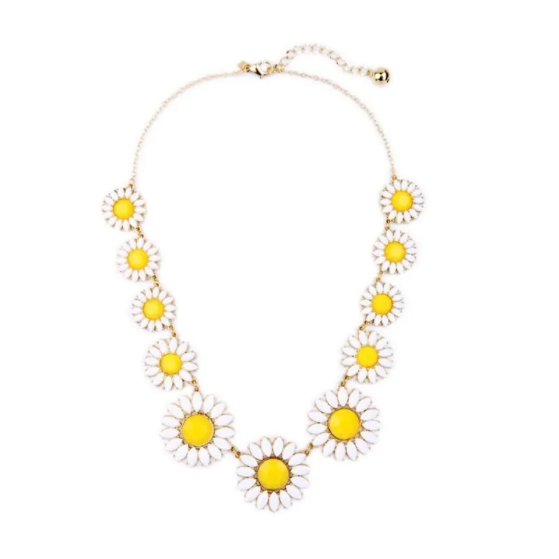 Vintage Daisy Collar Necklace - White sold by Zulily
