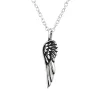 Sterling Silver Wing Pendant Necklace - White sold by Zulily