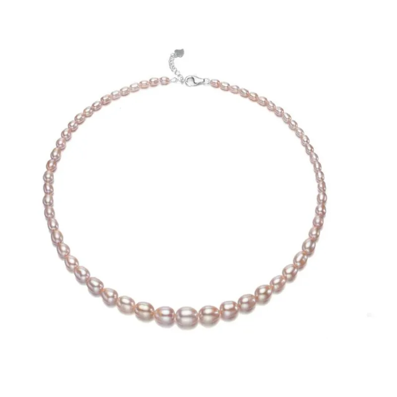 Graduated Freshwater Pearl Necklace - White sold by Zulily