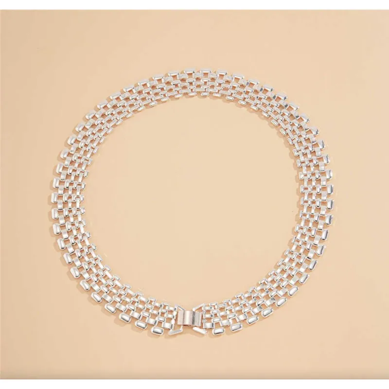 Silvertone Collar Necklace - White sold by Zulily