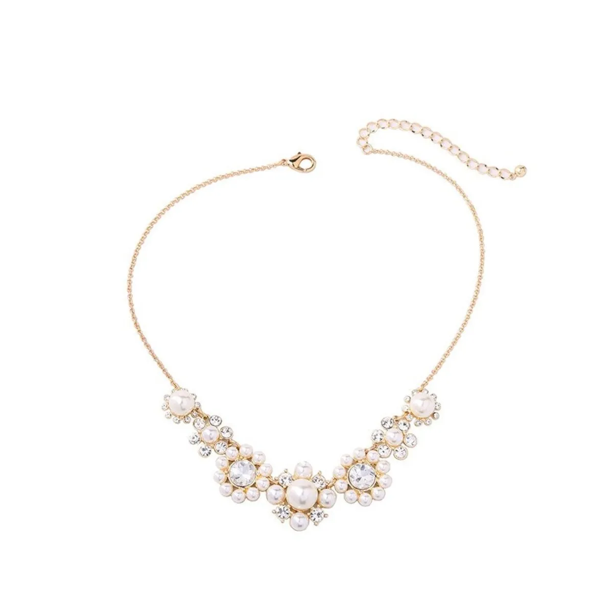 Vintage Pearl Goldtone Collar Necklace - White sold by Zulily
