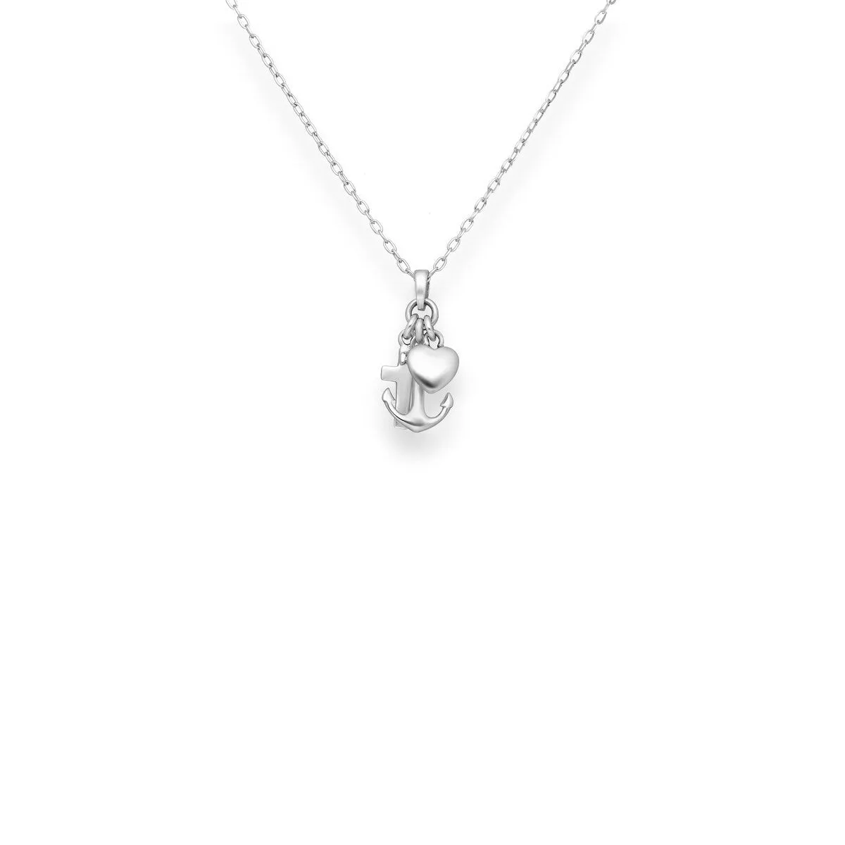 Sterling Silver Trio Pendant Necklace - White sold by Zulily