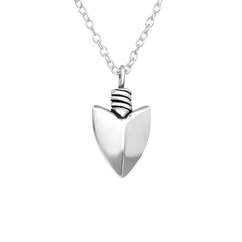 Sterling Silver Shovel Pendant Necklace - White sold by Zulily