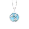Sky Blue Larimar & Sterling Silver Starfish Pendant Necklace - White sold by Zulily