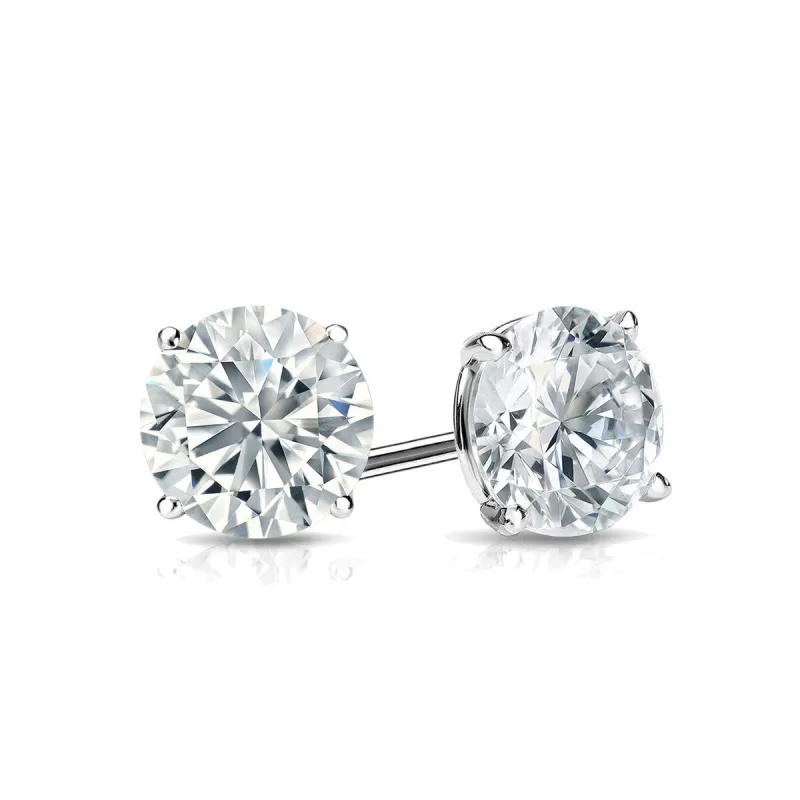 RhythmRocks 14k Gold Lab Grown Round Diamond Stud Earrings 0.25 ct. tw. 4-Prong Martini Push-Back (E-F VS) sold by Zulily