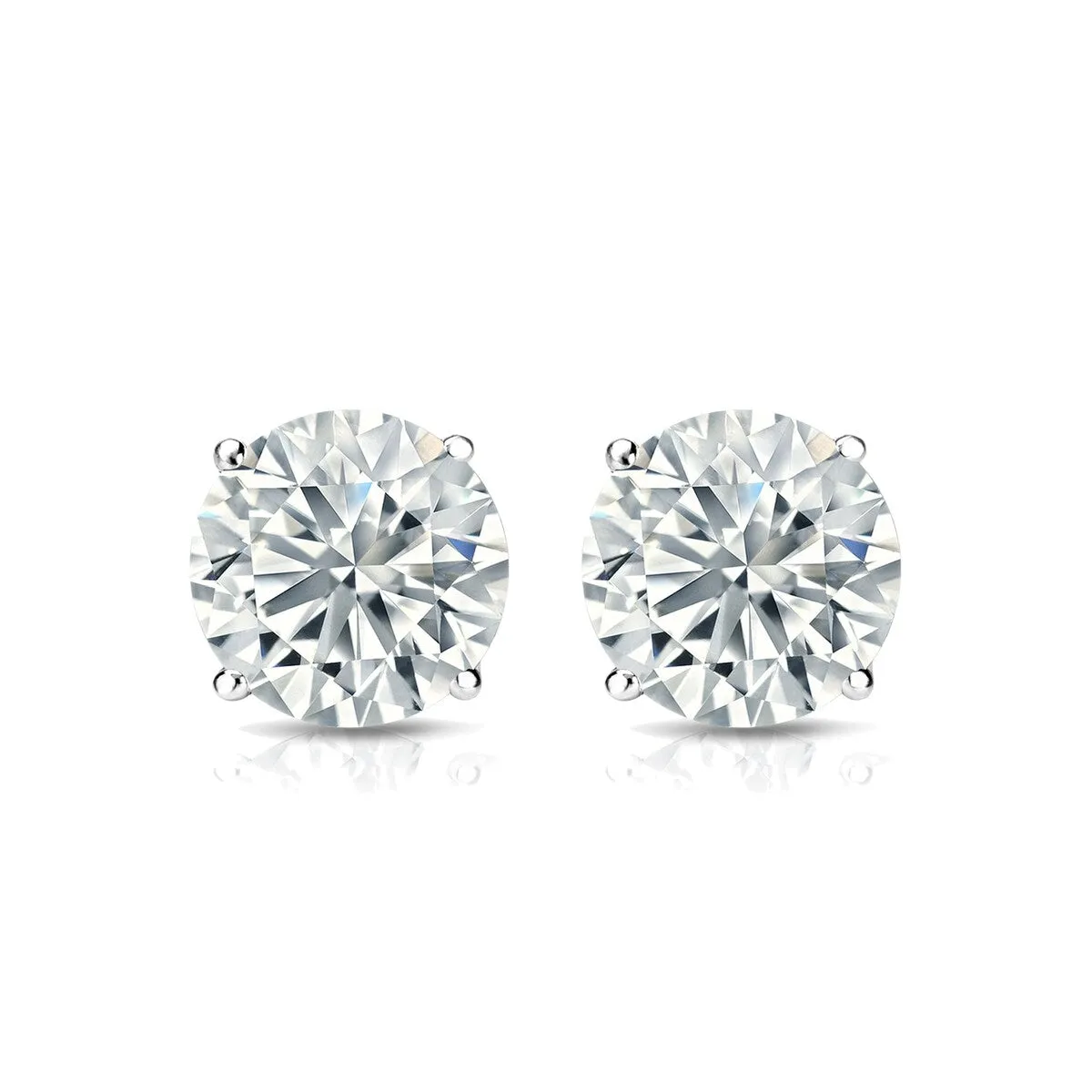 RhythmRocks 14k Gold Lab Grown Round Diamond Stud Earrings 0.40 ct. tw. 4-Prong Martini Screw-Back (E-F VS) sold by Zulily product image thumbnail 2