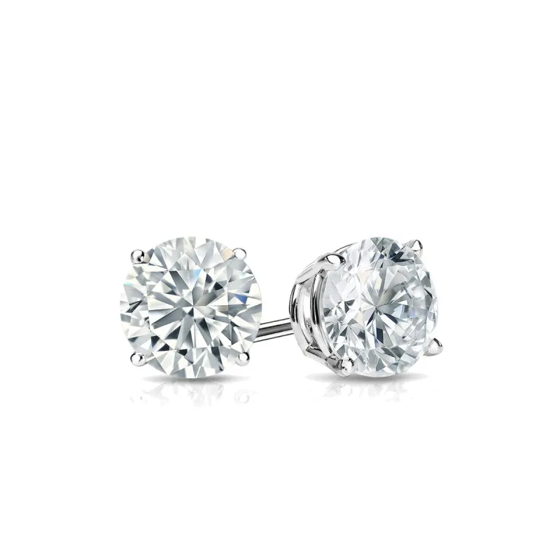 RhythmRocks 14k Gold Lab Grown Round Diamond Stud Earrings 0.60 ct. tw. 4-Prong Push-Back (E-F VS) sold by Zulily