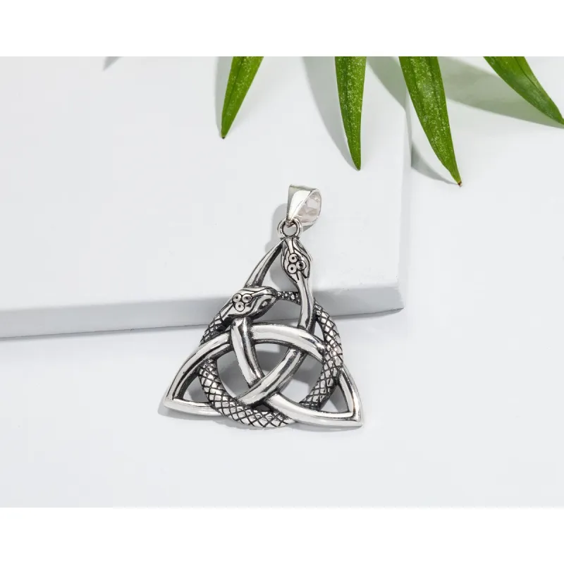 Sterling Silver Celtic Snake Pendant sold by Zulily