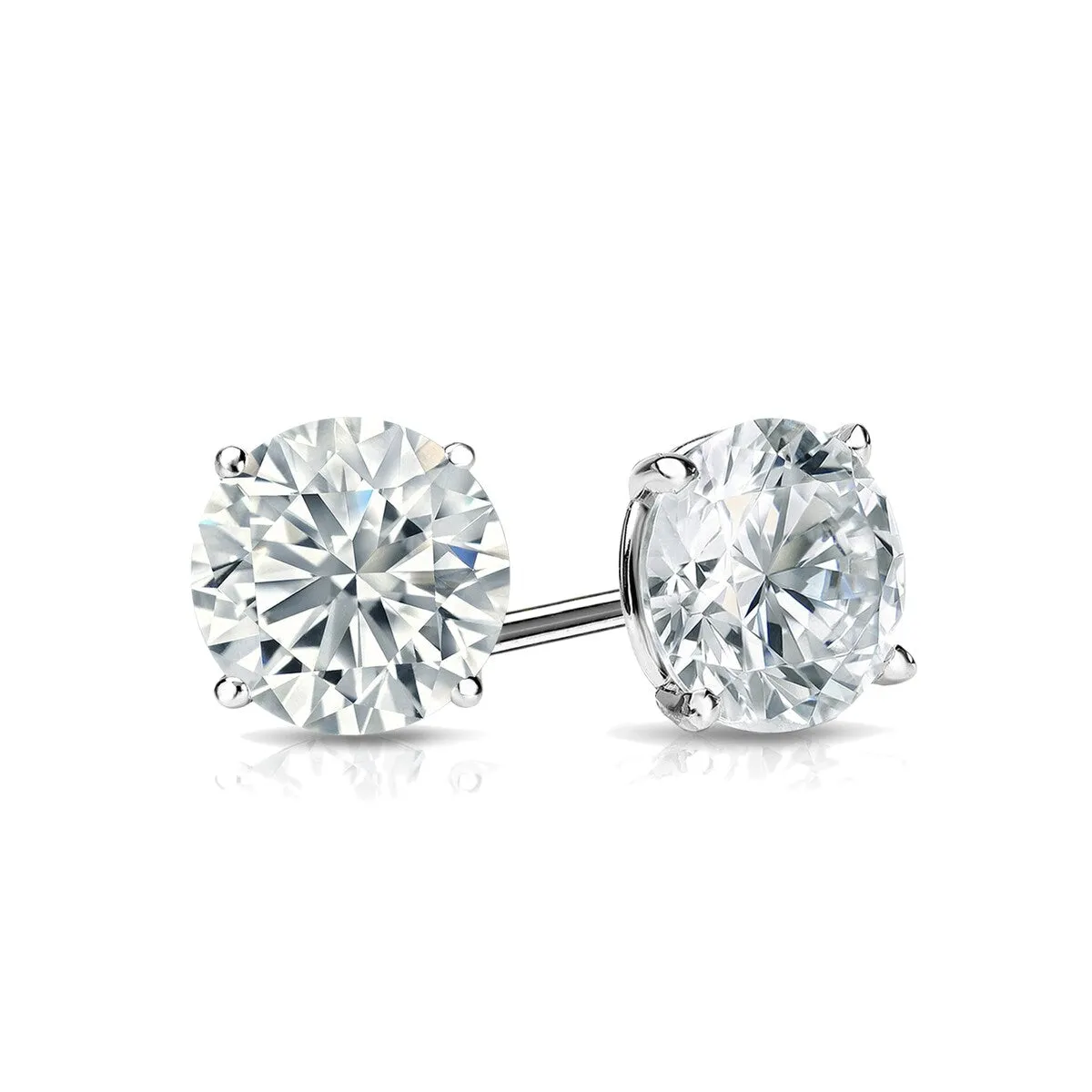 RhythmRocks 14k Gold Lab Grown Round Diamond Stud Earrings 0.33 ct. tw. 4-Prong Martini Screw-Back (E-F VS) sold by Zulily