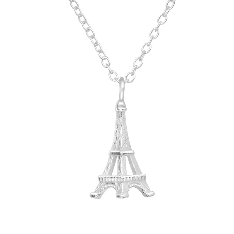 Sterling Silver Dainty Eiffel Tower Pendant Necklace - Ag Sterling sold by Zulily