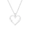 Sterling Silver Openwork Heart Pendant Necklace - Ag Sterling sold by Zulily