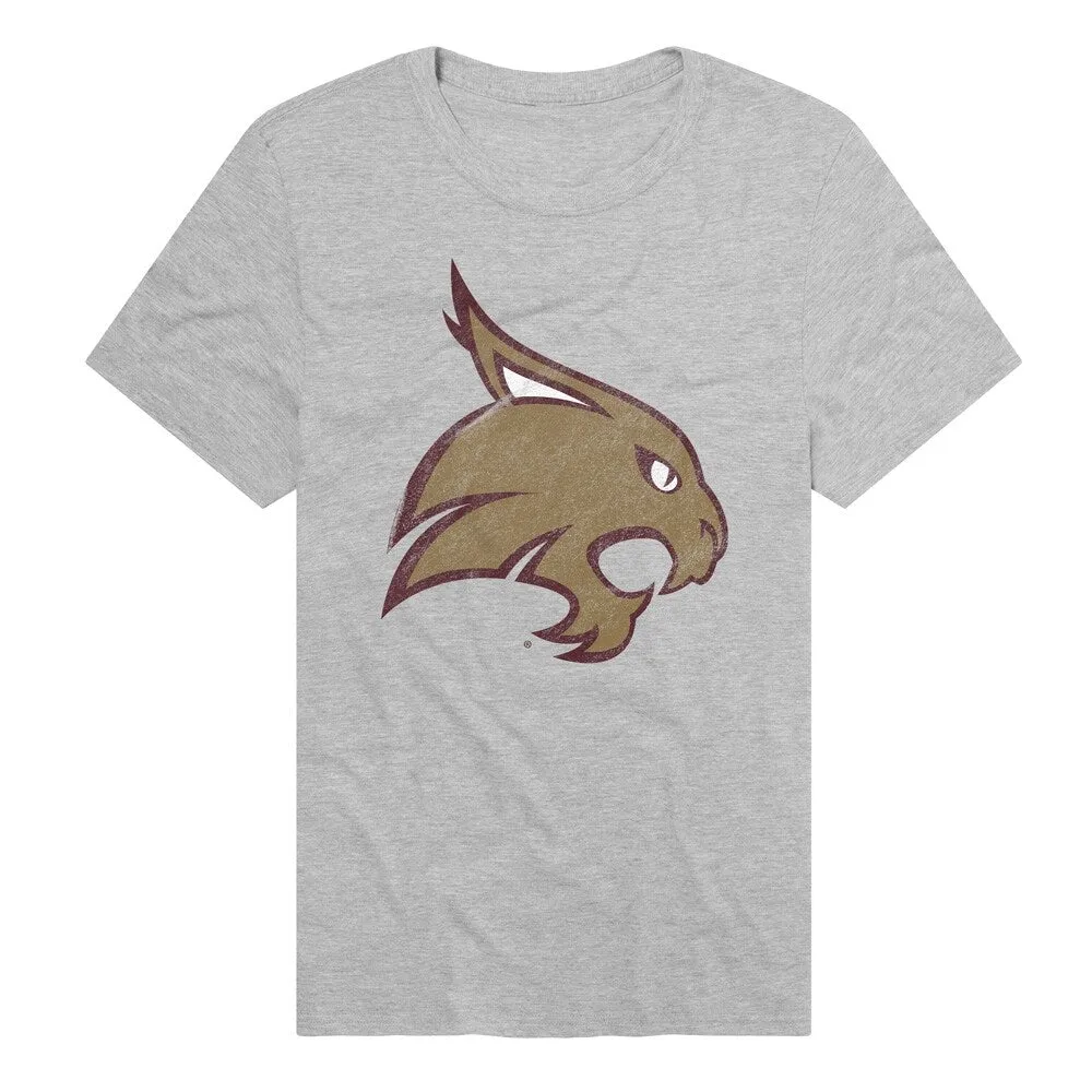 Texas State University Primary Logo Unisex Adult Heathered Premium T Shirt sold by Zulily