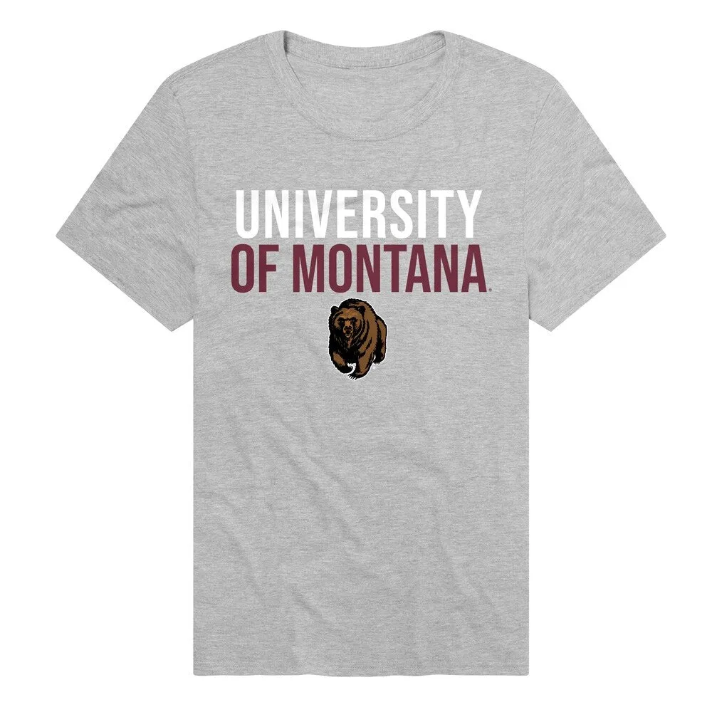 University of Montana Stacked Unisex Adult Heathered Premium T Shirt sold by Zulily