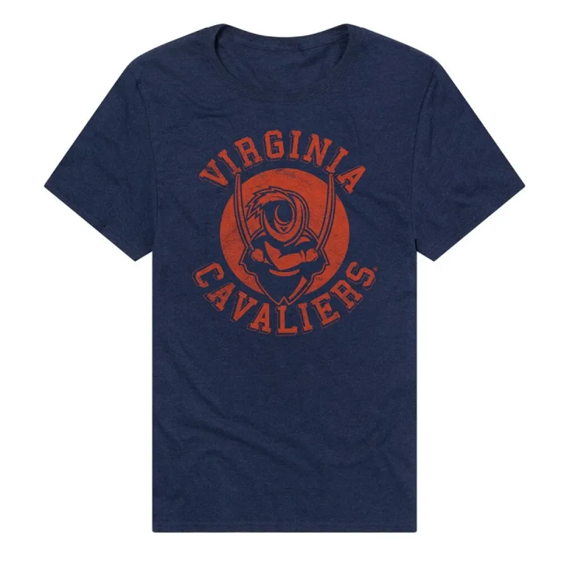 University of Virginia Classic Retro Stamp Logo Unisex Adult Heathered Premium T Shirt sold by Zulily