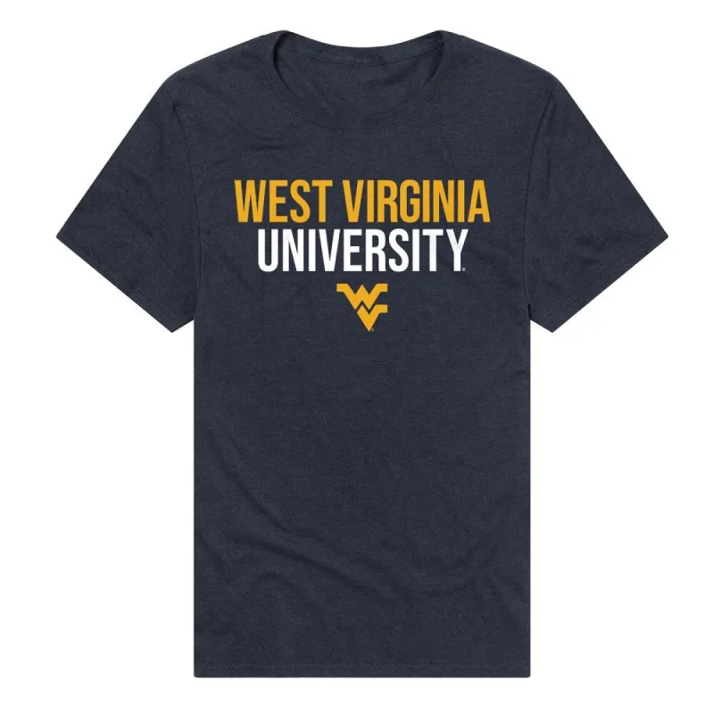 West Virginia University Stacked Unisex Adult Heathered Premium T Shirt sold by Zulily