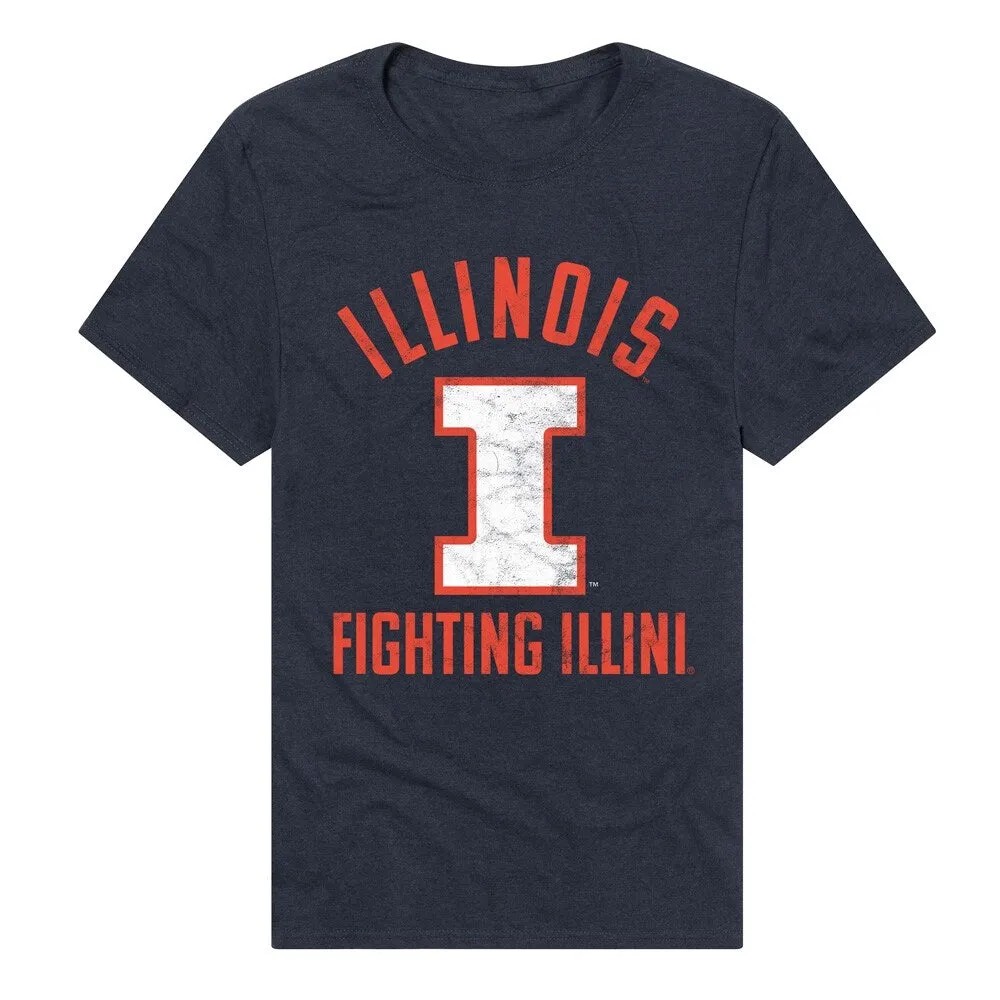 University of Illinois Fighting Illini Unisex Adult Heathered Premium T Shirt sold by Zulily