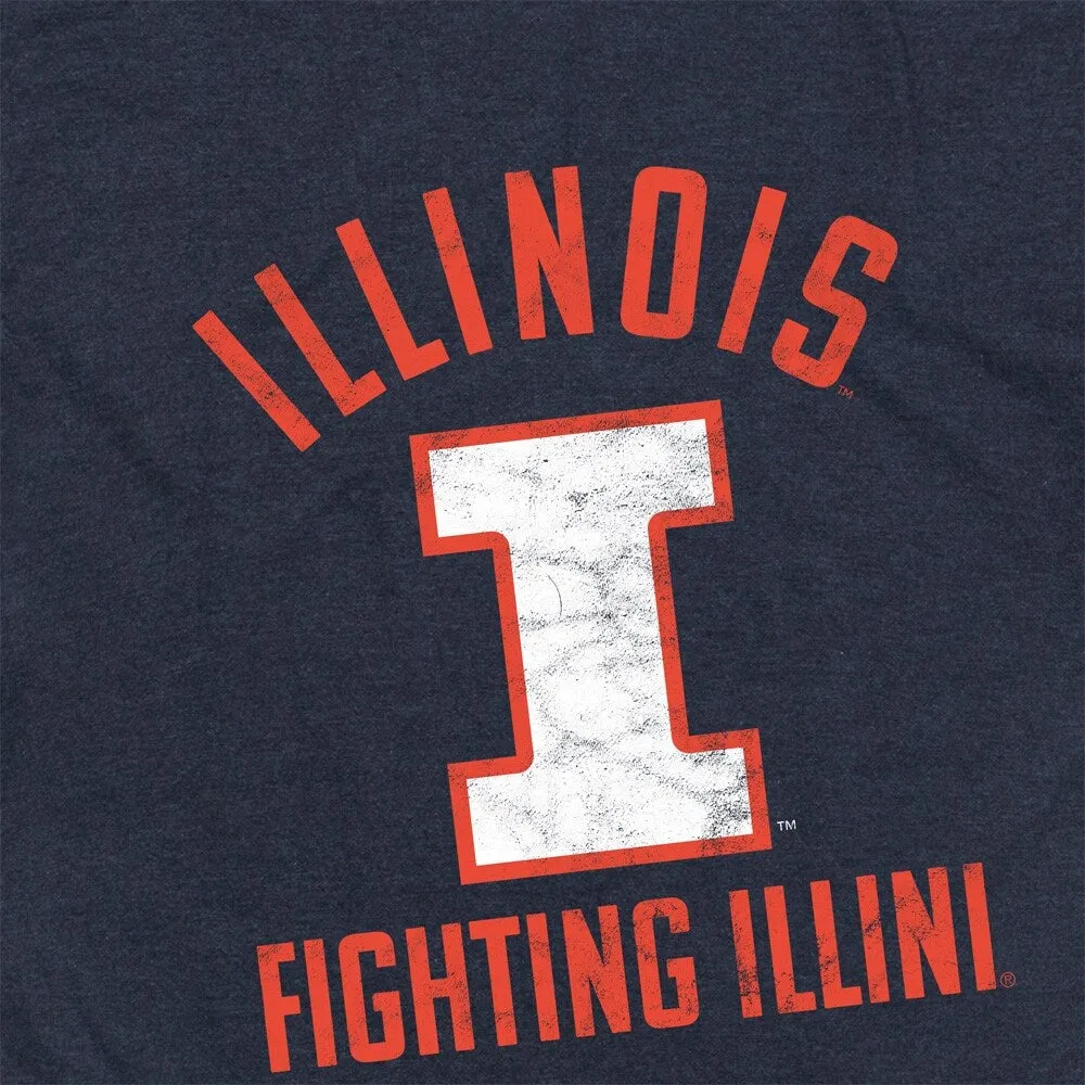 University of Illinois Fighting Illini Unisex Adult Heathered Premium T Shirt sold by Zulily product image thumbnail 5