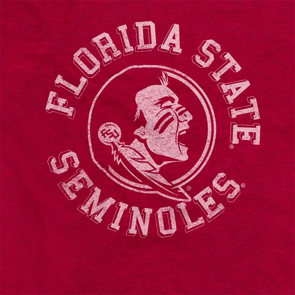 Florida State University Classic Retro Stamp Logo Unisex Adult Heathered Premium T Shirt sold by Zulily product image thumbnail 3