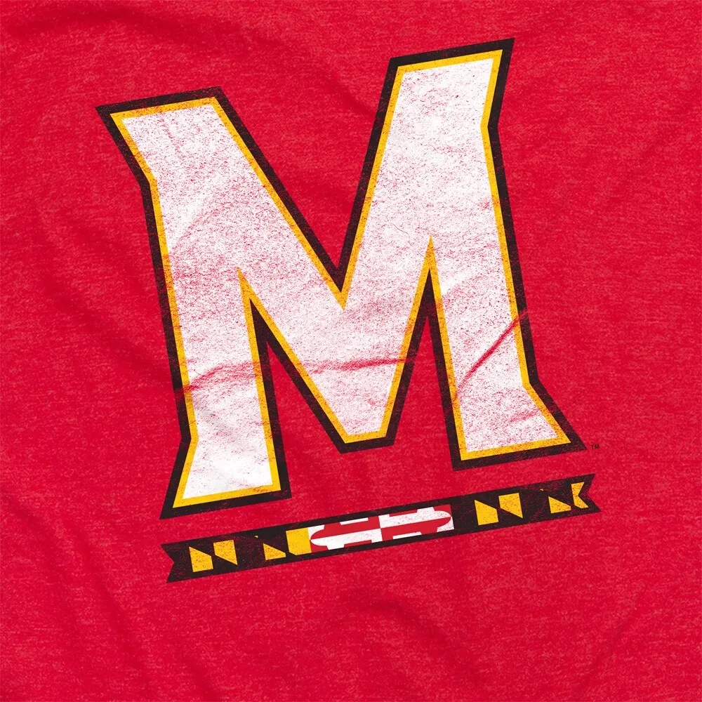University of Maryland Primary Logo Unisex Adult Heathered Premium T Shirt sold by Zulily product image thumbnail 4