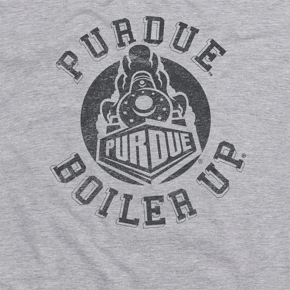 Purdue University Classic Retro Stamp Logo Unisex Adult Heathered Premium T Shirt sold by Zulily product image thumbnail 5
