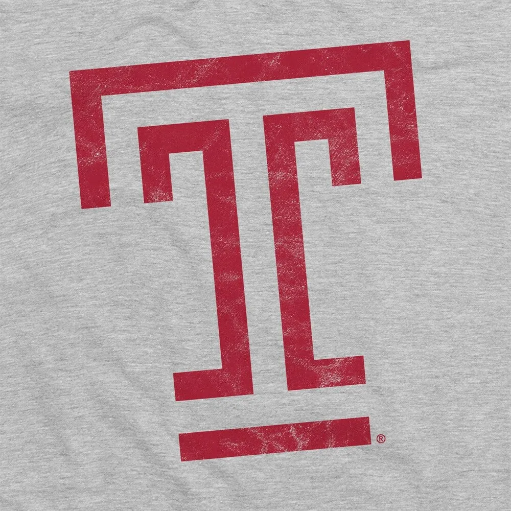 Temple University Primary Logo Unisex Adult Heathered Premium T Shirt sold by Zulily product image thumbnail 4