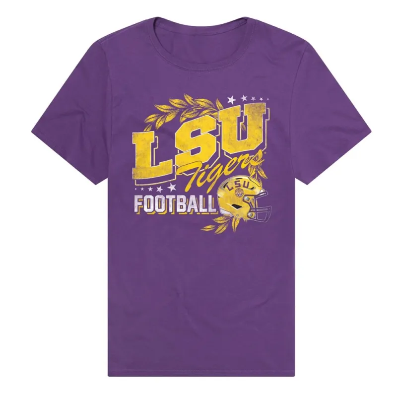 Louisiana State University Tigers Classic Football Unisex Adult Premium T Shirt sold by Zulily