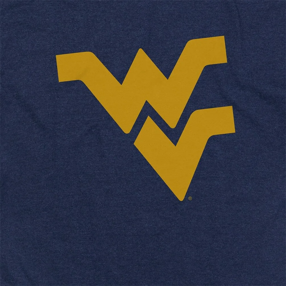 West Virginia University Simple Distressed Logo Unisex Adult Heathered Premium T Shirt sold by Zulily product image thumbnail 4