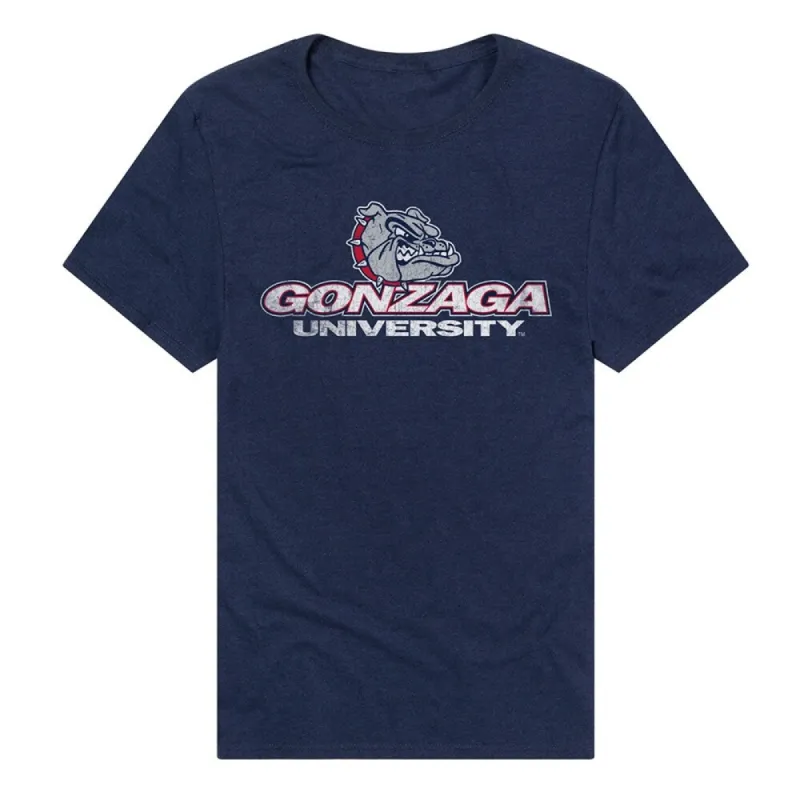 Gonzaga University Simple Distressed Logo Unisex Adult Heathered Premium T Shirt sold by Zulily