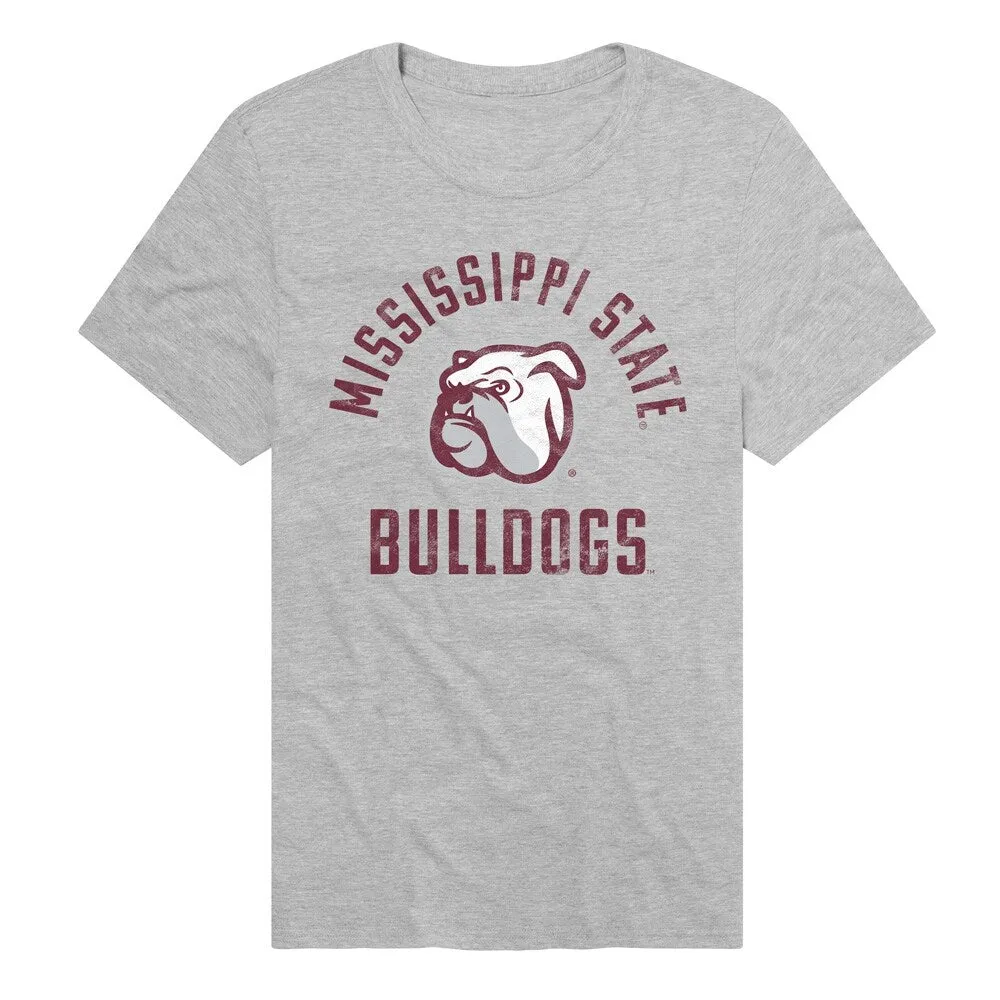 Mississippi State University Bulldogs Unisex Adult Heathered Premium T Shirt sold by Zulily