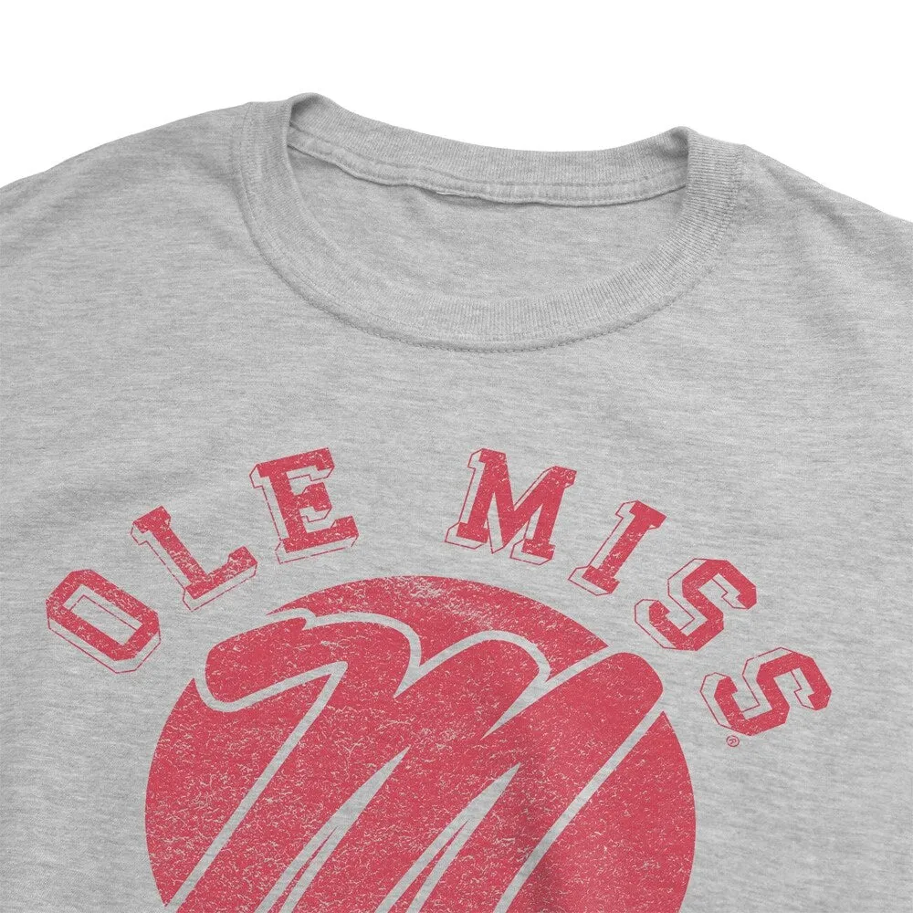 Ole MissClassic Retro Stamp Unisex Adult Heathered Premium T Shirt sold by Zulily product image thumbnail 3