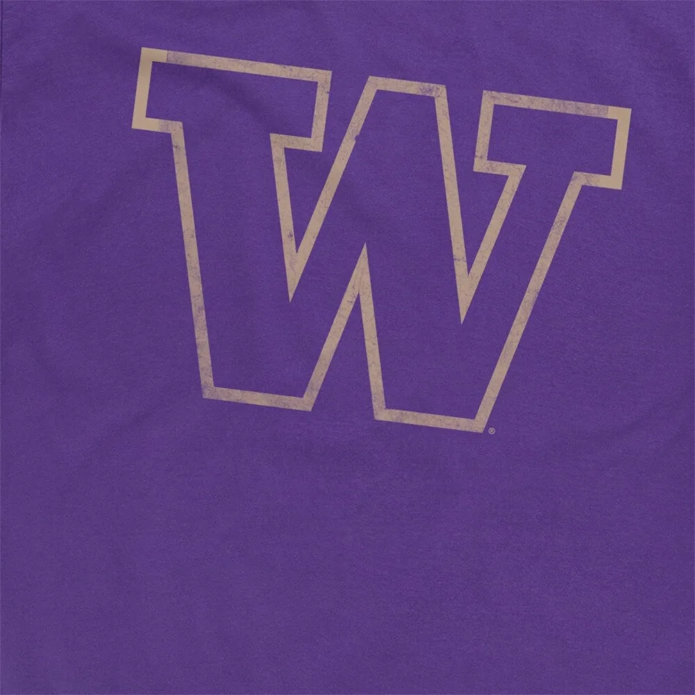 University of Washington Simple Distressed Logo Unisex Adult Premium T Shirt sold by Zulily product image thumbnail 5