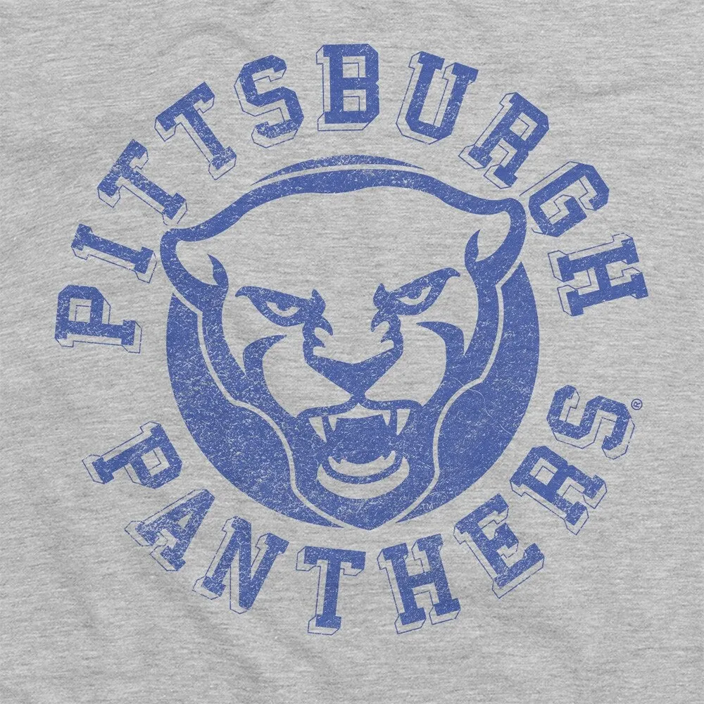 University of Pittsburgh Classic Retro Stamp Unisex Adult Heathered Premium T Shirt sold by Zulily product image thumbnail 5