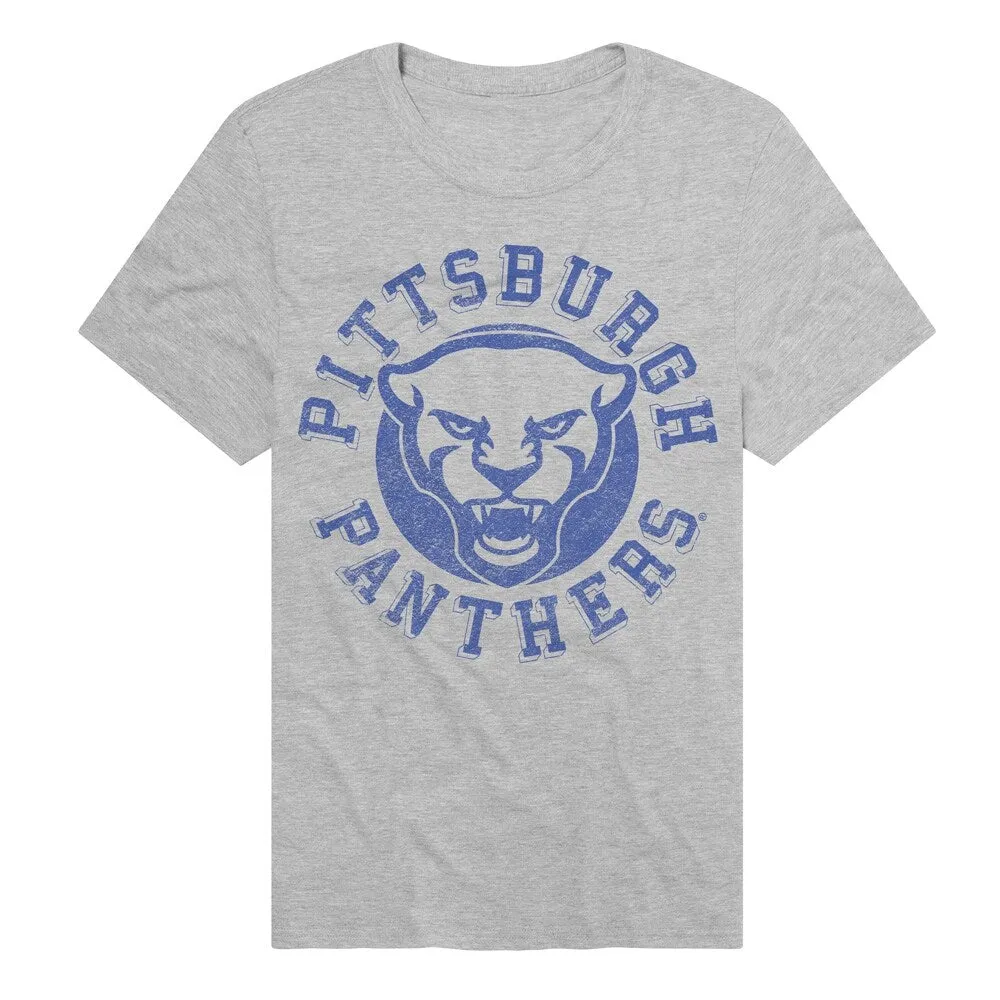 University of Pittsburgh Classic Retro Stamp Unisex Adult Heathered Premium T Shirt sold by Zulily