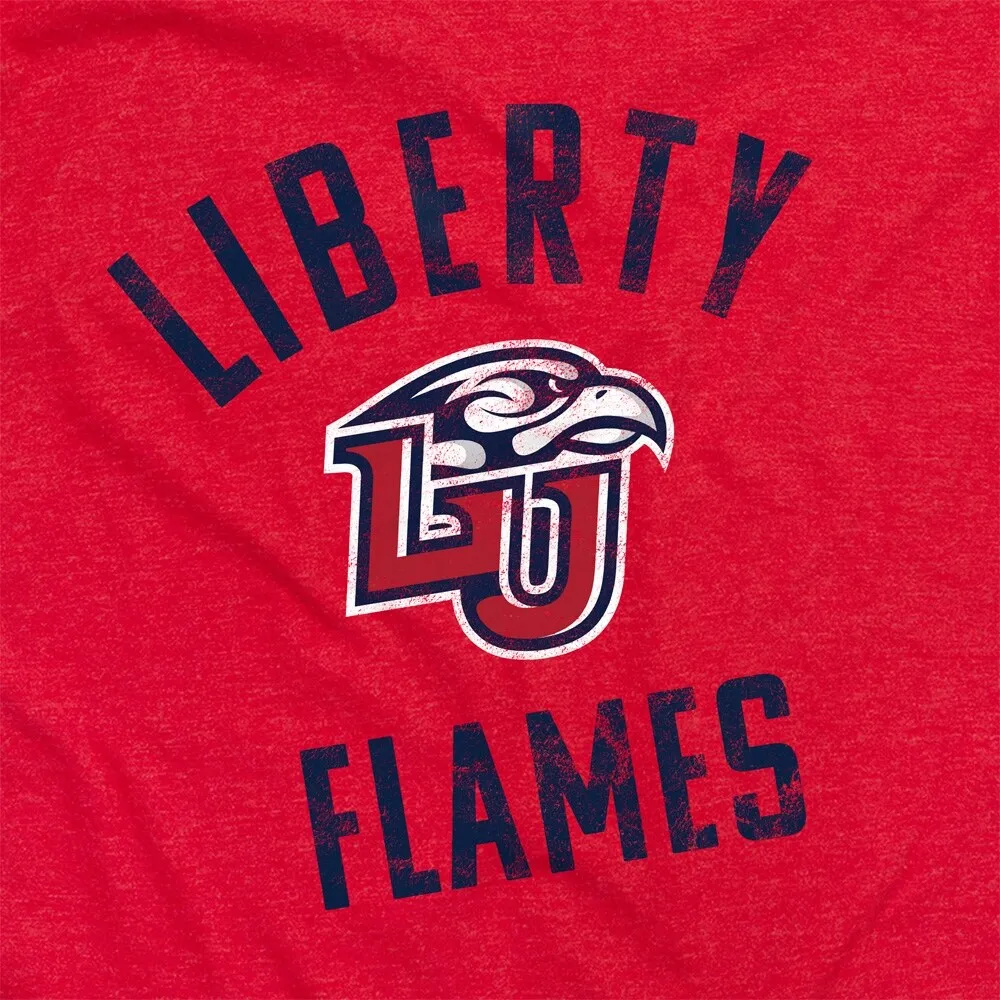 Liberty Flames Unisex Adult Heathered Premium T Shirt sold by Zulily product image thumbnail 5