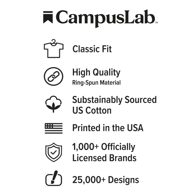 University of Central Florida Classic Retro Stamp Logo Unisex Adult Heathered Premium T Shirt sold by Zulily