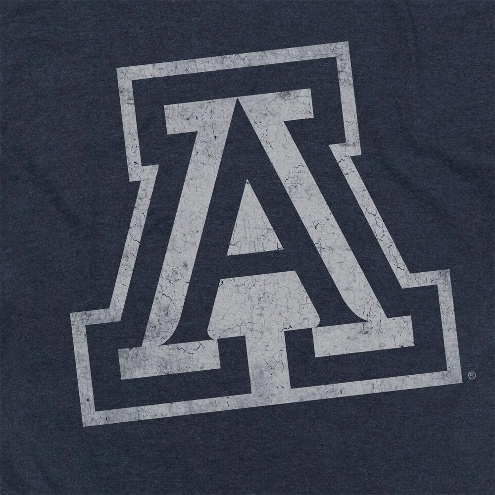 University of Arizona Simple Distressed Unisex Adult Heathered Premium T Shirt sold by Zulily product image thumbnail 3